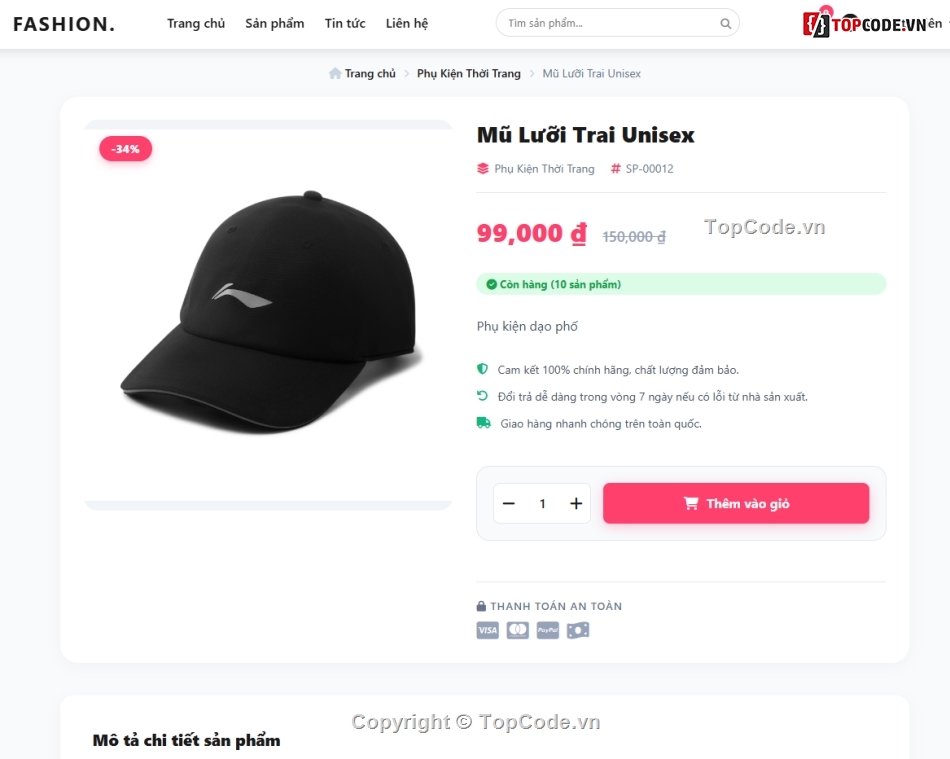 Web thời trang,bán quần áo,Website bán quần áo